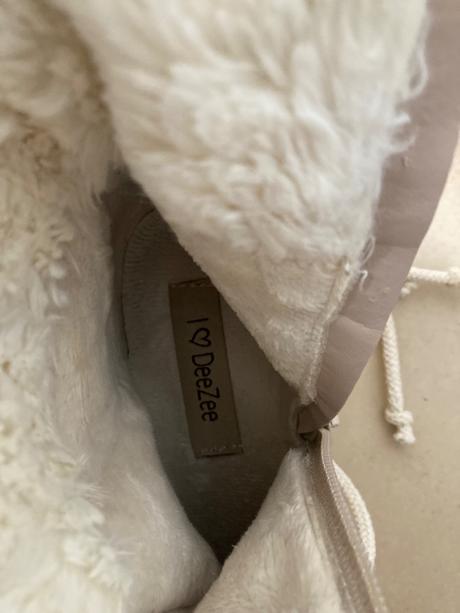 Dámske, zimné, biele čižmy, 37