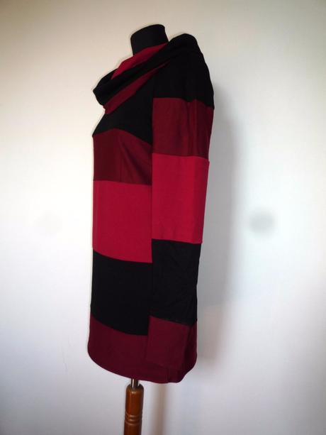 Úpletové šaty/mikina, l