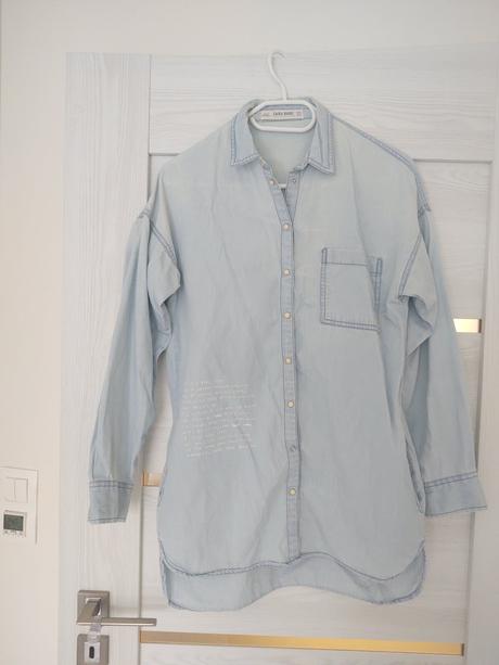 Riflová košeľa zara, zara,s