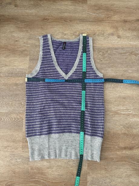 Vlnená vesta s/m, fishbone,m