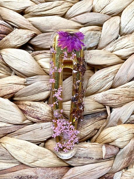 Ručne vyrobené živicové sponky do vlasov, 