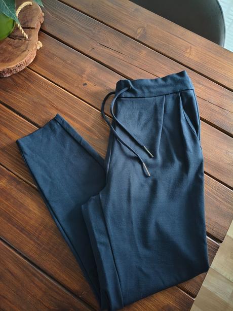 Vero moda tmavo modré nohavice s-m, vero moda,m