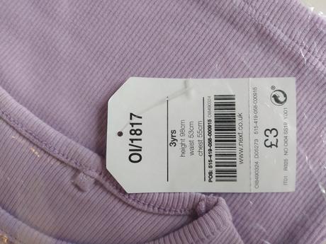 Nové tielko zn.next fialové (veľ.98), next,98