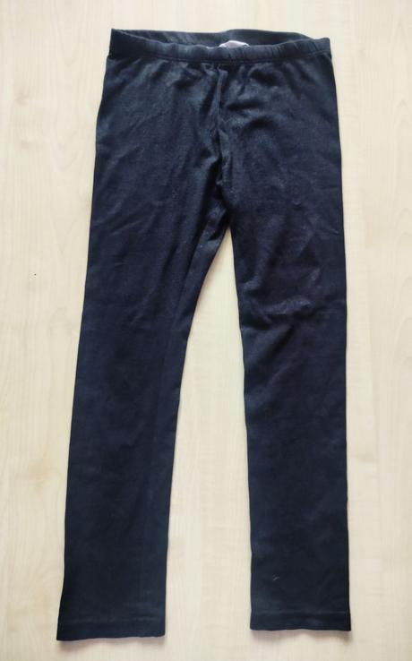 Čierne trblietavé legíny, h&m,122
