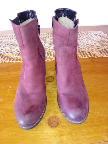 Teplé kožené čižmičky, 41