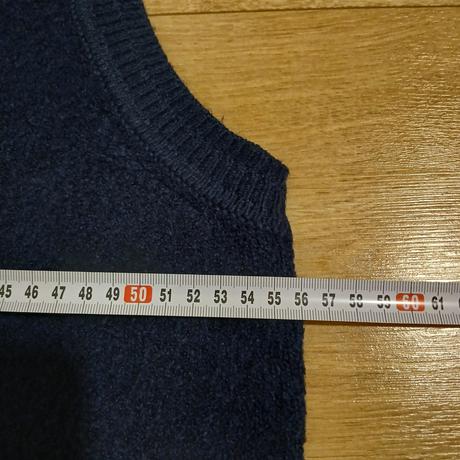 Tmavomodrá vesta s podielom vlny, tchibo,46