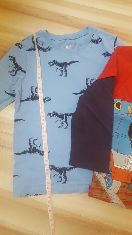 Trička 2ks 98-104, h&m,98