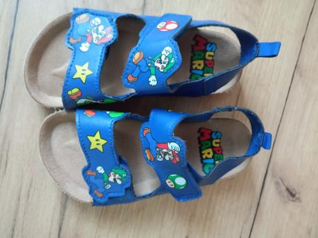 Super mário sandálky sandále korkové, h&m,25