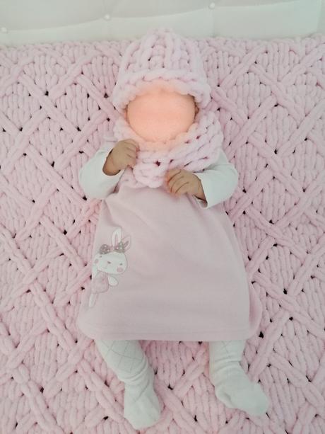 Čiapka a šál/ nákrčník - puffy, 