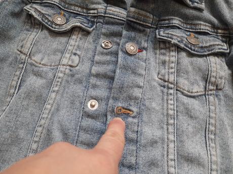 Riflová bundička 122 darujem, denim,122