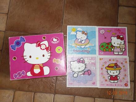 Hello kitty puzzle 4x,