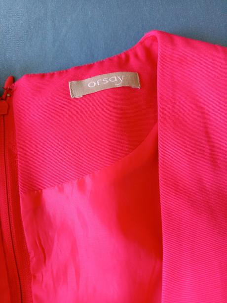 Krásne malinovo cervene saty top stav, orsay,36