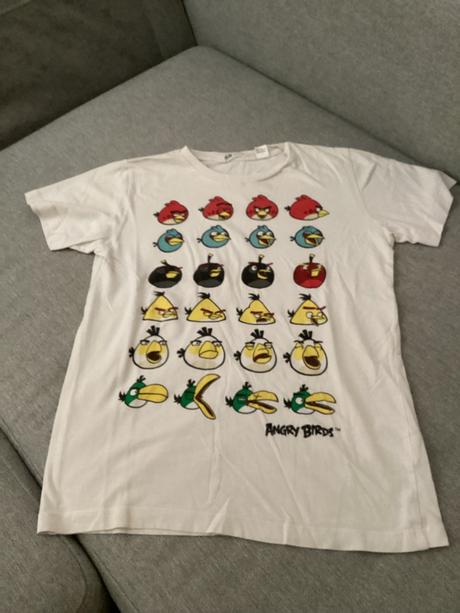 Tričko angry birds, h&m,146