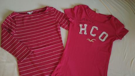 Dve jahodové tričká, hollister,164