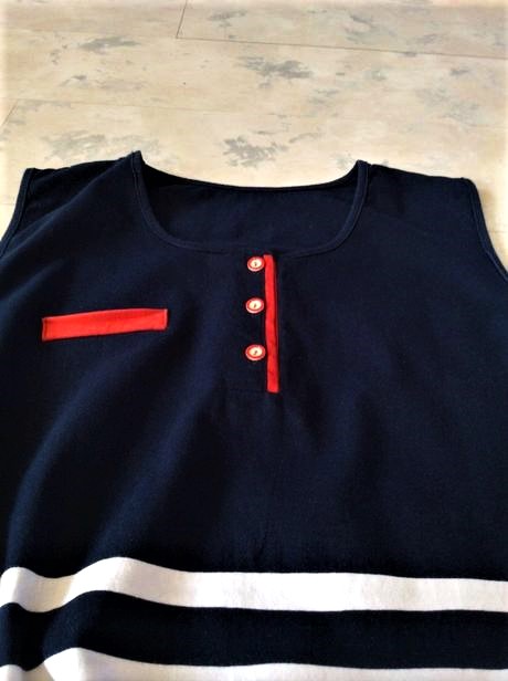 Námornícke úpletové šaty, xl