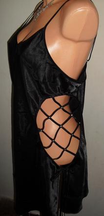 Sexy satenova s kamienkami kosielka, s