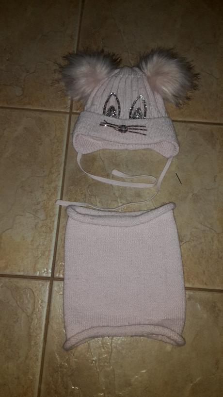 Zimná čiapka s fleesom 2-4 roky+ nakrcnik, 92