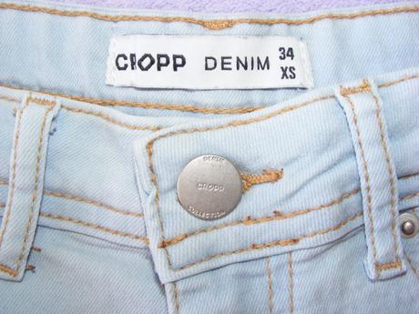 Rifľové šortky cropp denim, xs