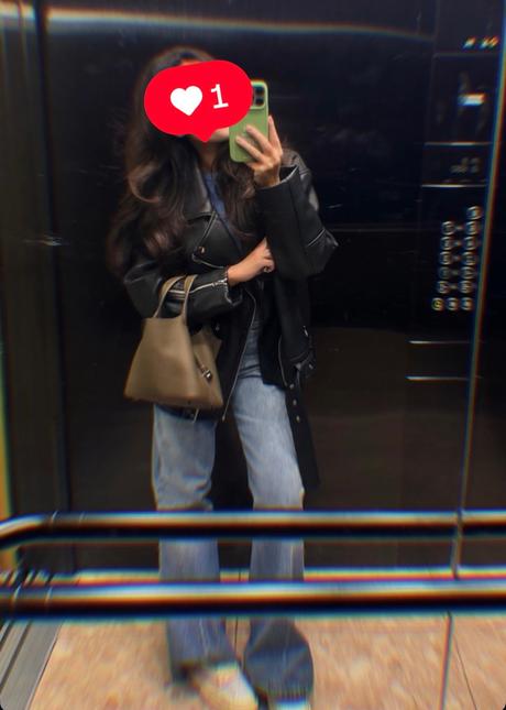 Zara kožená bunde s/m, zara,s