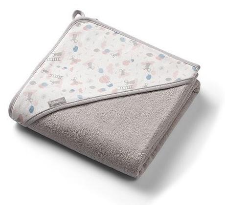 Babyono detská osuška s kapucňou 100x100cm šedá, 