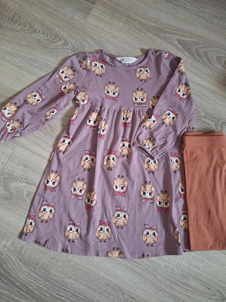 Šaty sovičky 110, h&m,110