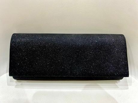 Čierna trblietavá kabelka, 