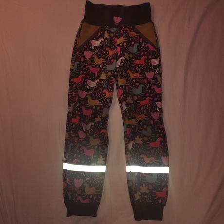 Softshellové nohavice s koníkmi 122/128, 128