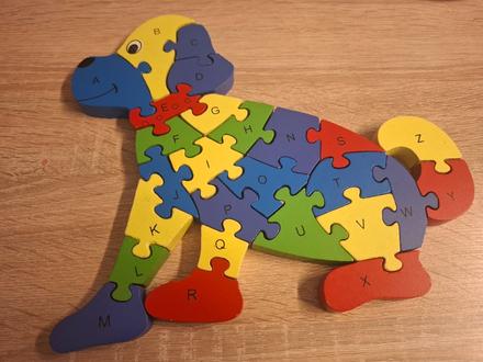 Vzdelavacie drevene puzzle, 