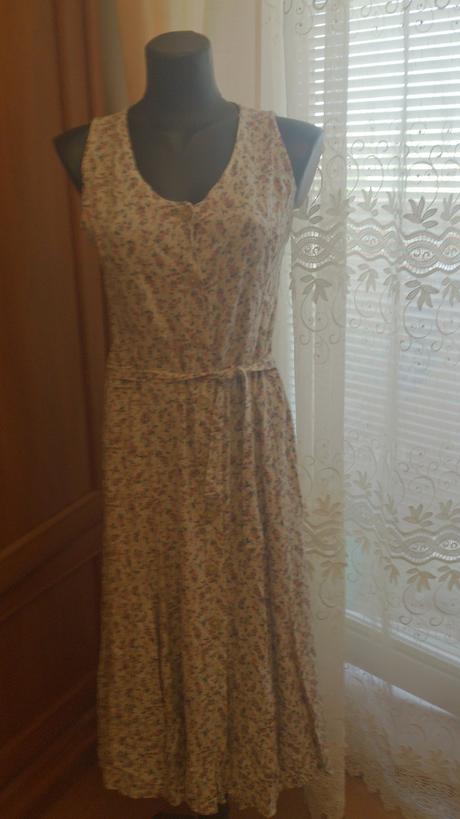 Kvietkované romantické šaty, veľkosť s/m, andrie,s