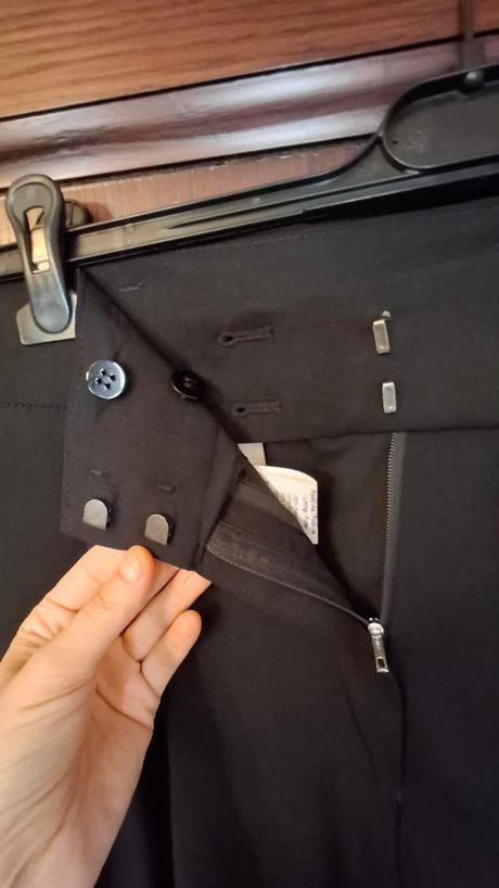 Čierne elegantné nohavice ozeta m, m