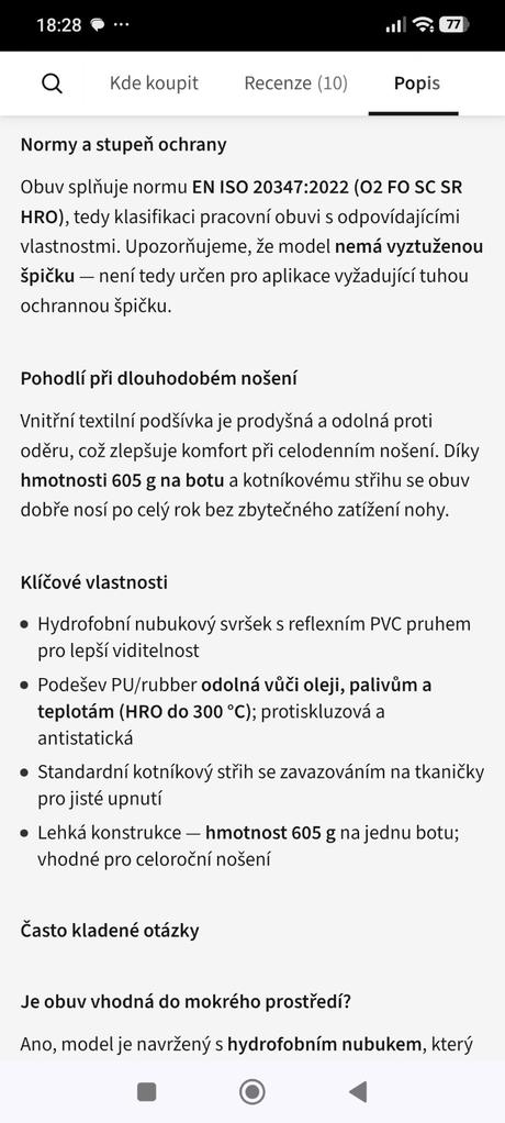 Pracovna obuv, 42