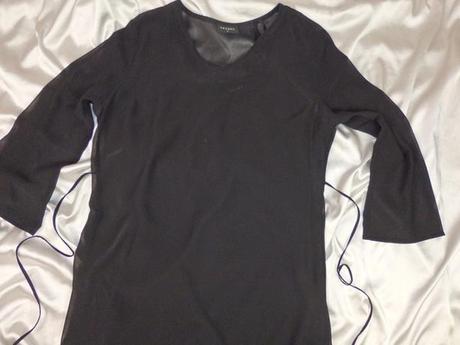 Luxusné dlhé čierne šaty, 44