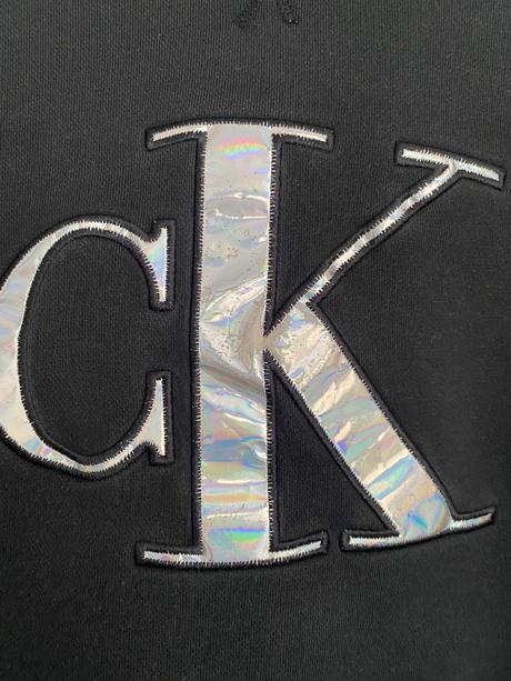 Čierna mikina ck s kapucňou, calvin klein,152