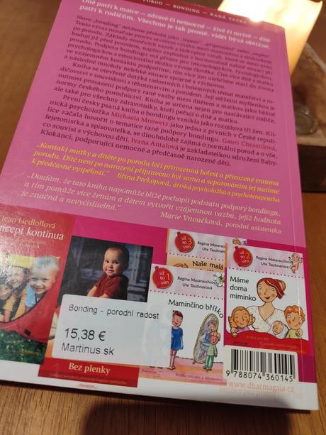 Predám knihu bonding - porodní radost, m. mrowetz, 