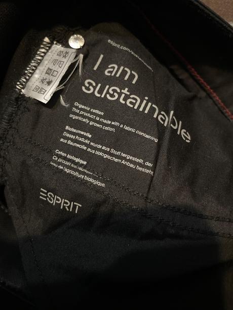 Lesklé bavlnené rifle, esprit,42