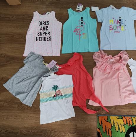 Balík tričiek, trička a tielka 128, 122–134