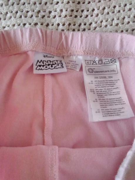 Ružové legíny s minnie mouse, 116