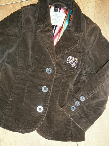 Kordové sačko pre slečnu, h&m,110