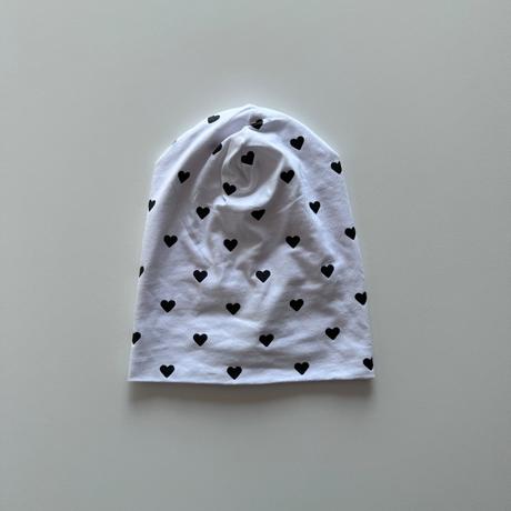 Dievčenská prechodná čiapka so srdiečkami, 