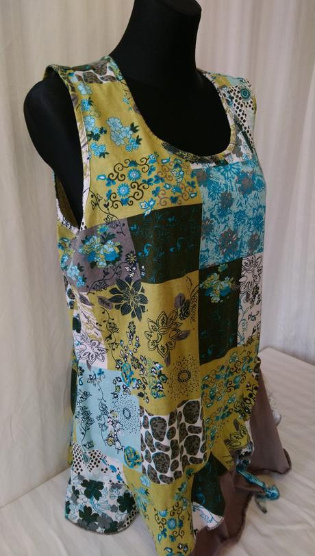 Dámsky top s farebným vzorom, india, xl