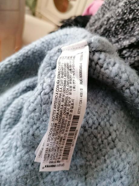 Hrubý pulover s volánom, zara,s