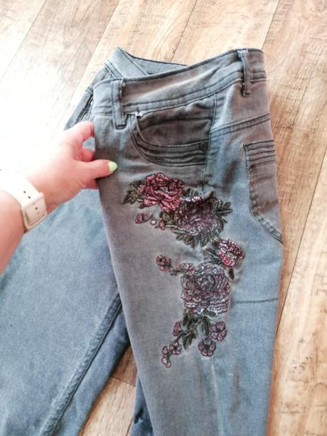 2x damske rifle, velk. m, denim,m