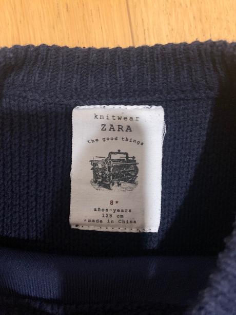 Zara tmavomodrý sveter velk.128, zara,128