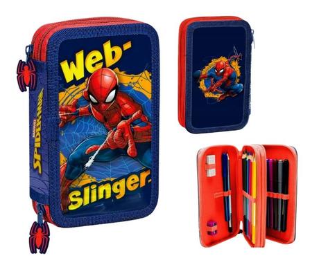 Vybavený dvojposchodový peračník spiderman, 