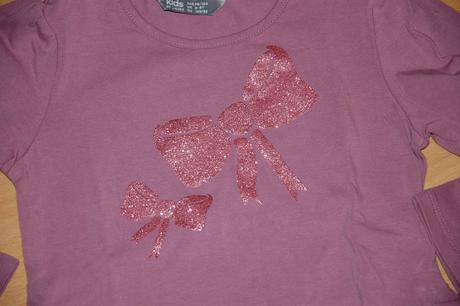 Slivková tunika s mašličkami, lindex,98