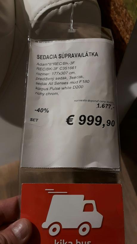 Sedacia súprava adam / látka + eko koža,
