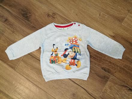 Vianocna mikina disney, vel. 86, raz oblecena, disney,86