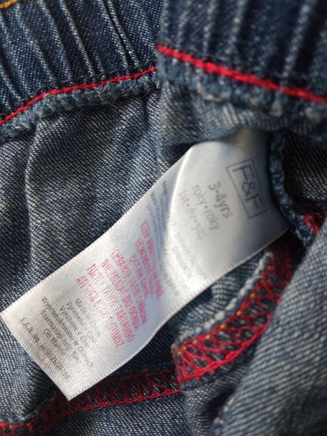 Kvetovaná džínsová sukňa s volánikom (104), f&f,104