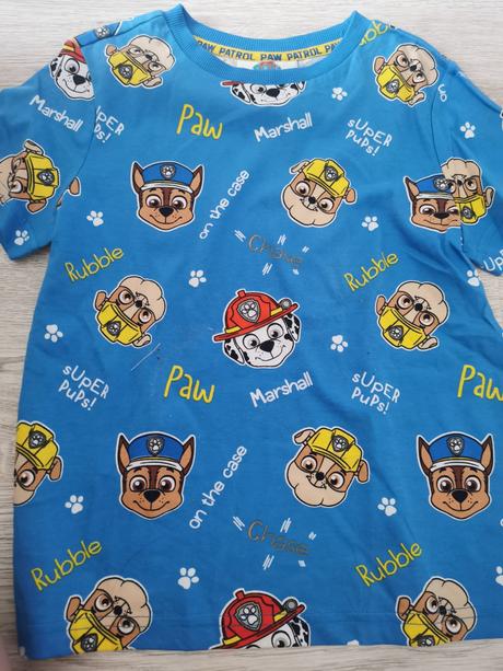 Tričko paw patrol 6-7rokov, tesco,122