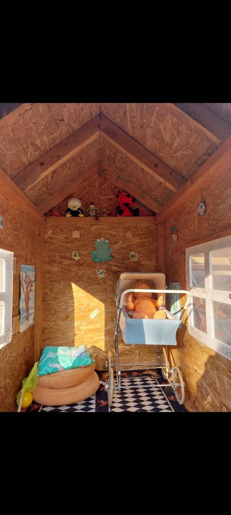 Detský drevený záhradný domček, 